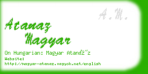 atanaz magyar business card